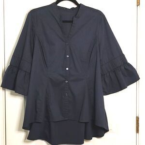 Hannah Navy Blue Blouse